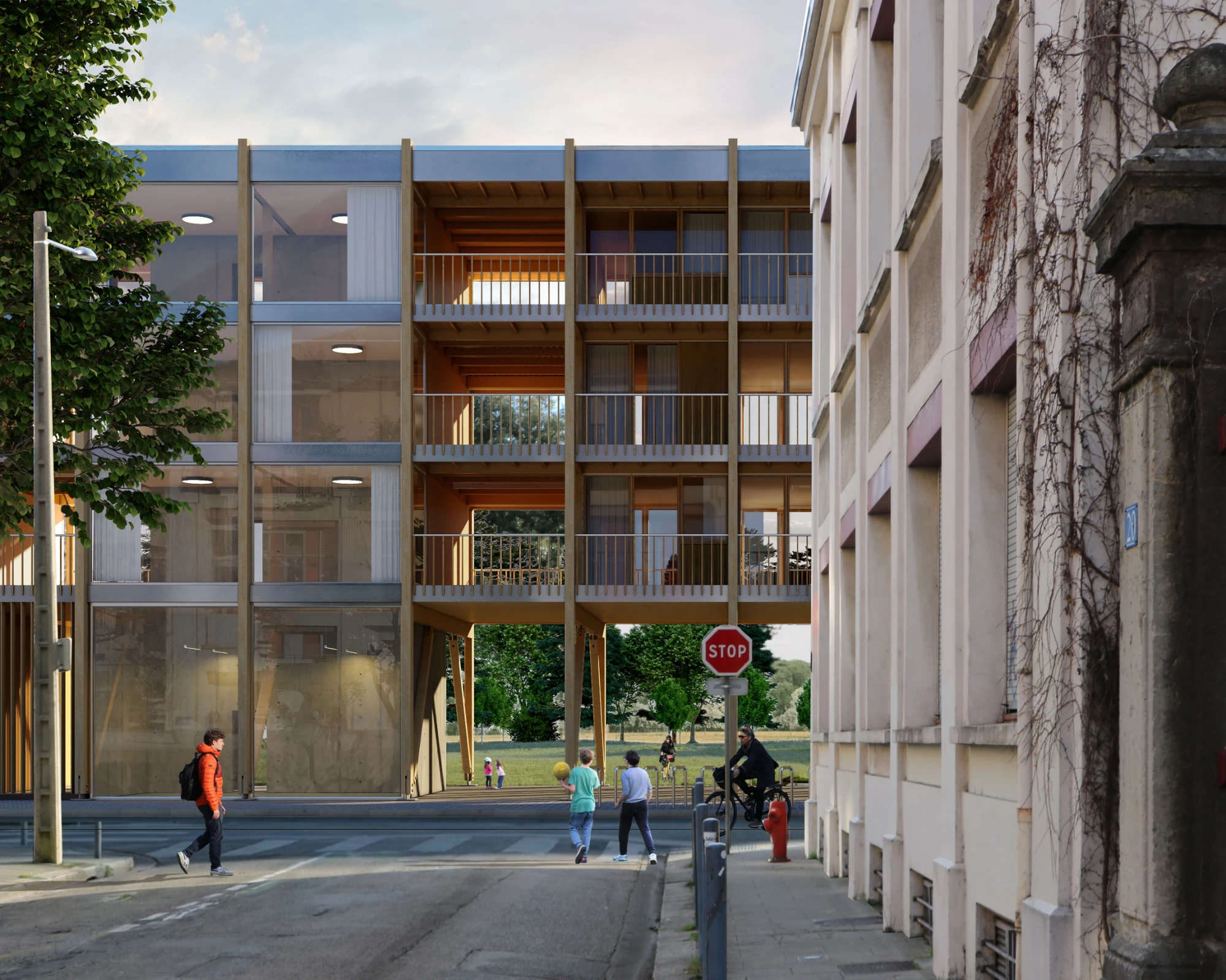 Logements sur rue